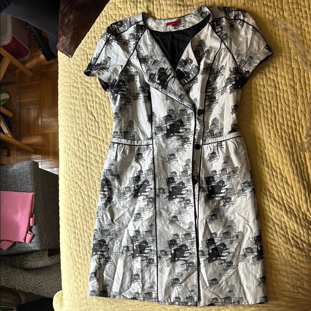 Elegant Black and White Dress